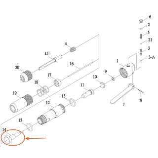 M7 AIR NEEDLE SCALER NEEDLE DRIVER FOR SN-1288