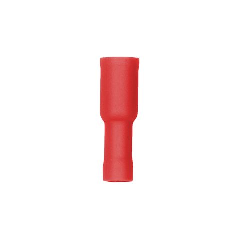 TERMINAL 2.8MM RED FEMALE SPADE (DOUBLE GRIP) - 100 PACK
