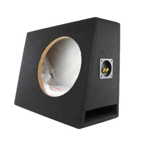 SUBWOOFER BOX 10" SLIMLINE ENCLOSURE WITH FLAT BACK AND SLOT PORT - BLACK