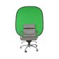 PHOTTIX Q-DROP MINI COLLAPSIBLE CHAIR BACKDROP, GREEN & BLUE - 120 X 140CM
