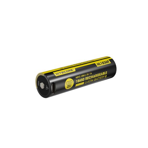 NITECORE 18650 USB-C RECHARGEABLE LI-ION BATTERY(3.6V, 3600mAh)