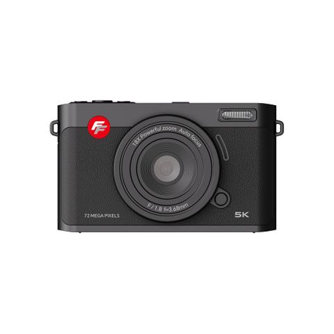 FIREFLY PIXUS DELUXE DIGITAL COMPACT CAMERA KIT WITH 32GB CARD & LEATHER HAND STRAP - BLACK