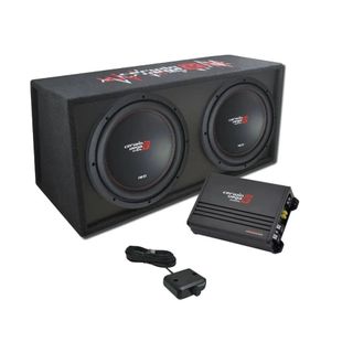 CERWIN VEGA XED SERIES DUAL 12" SUBWOOFER & VENTED ENCLOSURE WITH AMPLIFIER BASSKIT
