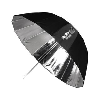 PHOTTIX PREMIO REFLECTIVE UMBRELLA, SILVER & BLACK - 105CM