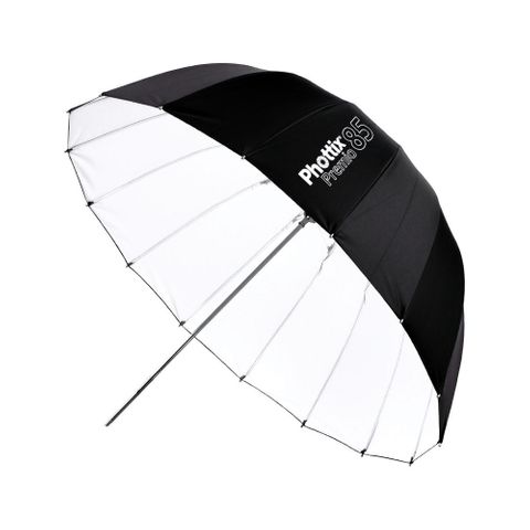 PHOTTIX PREMIO REFLECTIVE UMBRELLA, WHITE & BLACK - 85CM