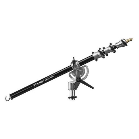 PHOTTIX SALDO 160 LIGHT STAND BOOM ARM, CHROME & BLACK - 160CM