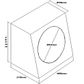SUBWOOFER BOX FOR 12" SINGLE SUB BLACK