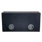 SUBWOOFER BOX FOR 2 x 10" SUB DOUBLE BLACK