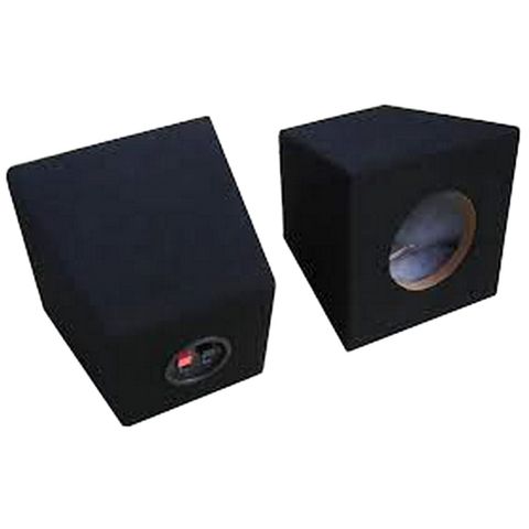 SPEAKER BOX 4" BLACK CARPET (PAIR)