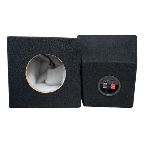 SPEAKER BOX 4" BLACK CARPET (PAIR)