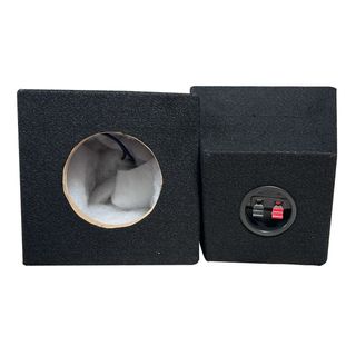 SPEAKER BOX 4" BLACK CARPET (PAIR)