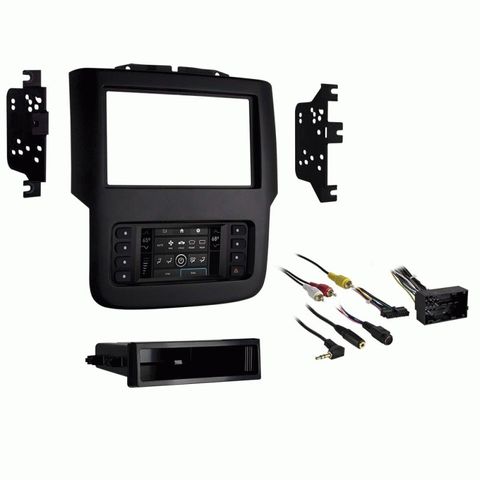 FITTING KIT DODGE RAM 1500 , 2500 2013 - 2017 DIN & DOUBLE DIN (WITH 4.3 INCH TOUCH SCREEN) (BLACK)