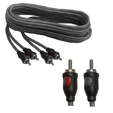 RCA LEAD NEON BLUE 3 METRE 2 TO 2 RCA