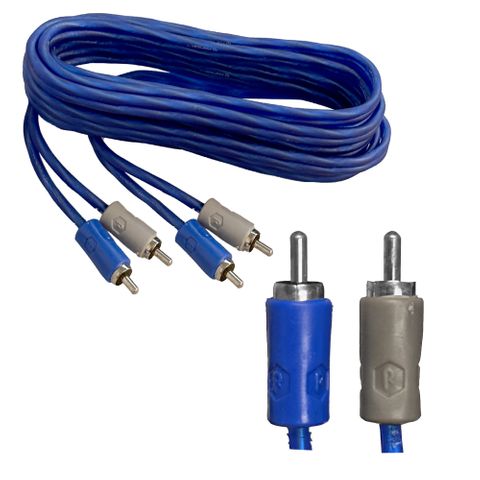 RCA LEAD NEON BLUE 3 METRE 2 TO 2 RCA