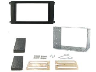 FITTING KIT PORSCHE CAYENNE 2002 - 2010 DOUBLE DIN WITH CAGE (BLACK)