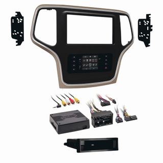 FITTING KIT JEEP GRAND CHEROKEE 2014 - 2017 DIN & DOUBLE DIN (BRONZE TRIM)