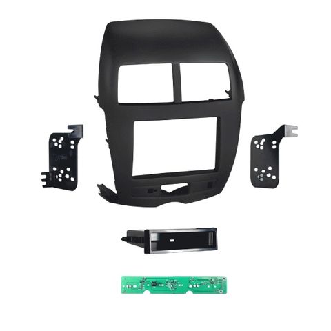 FITTING KIT MITSUBISH ASX 2010 - 2014 DIN & DOUBLE DIN (BLACK)