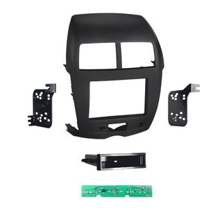 FITTING KIT MITSUBISH ASX 2010 - 2014 DIN & DOUBLE DIN (BLACK)