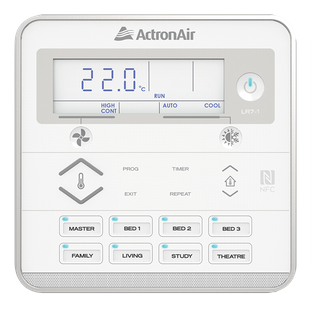 ACTRON AIR LR7-1W 7 DAY WALL CONTROLLER (WHITE) - 8 ZONE