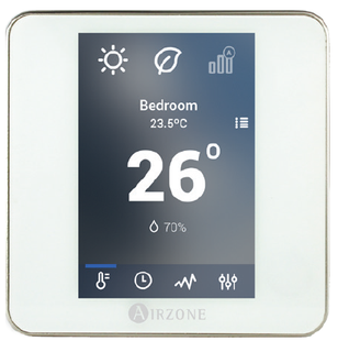 MITSUBISHI HEAVY INDUSTRIES AIRZONE VAF WIRED BLUEFACE MAIN CONTROLLER - BLACK