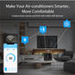 WIFI SMART AIR CONDITIONER CONTROLLER COLOUR SCREEN INFARED THERMOSTAT (WHITE)