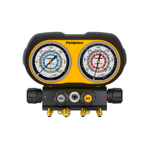 Fieldpiece GS422C HVAC Analog Gauge Set - 4 Port, A2L
