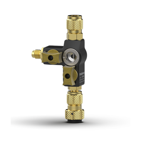 Fieldpiece VC2GE: 1/4" & 5/16" Valve Core Removal Tool w/Dual Ball Valve & Sight Glass