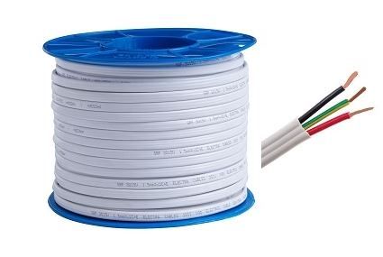 2.5Mm 2 Core & Earth Flat Electrcial Cable