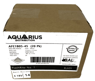 DEKTITE 20QTY 5-45MM BLACK ROOF FLASHING