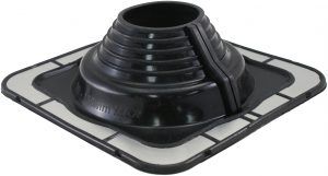 DEKTITE 10QTY 90-150MM BLACK ROOF FLASHING