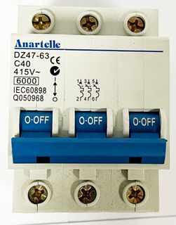 40AMP 3 POLE CIRCUIT BREAKER 6KA