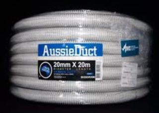20MM GREY CORRIGATED CONDUTE 20M ROLL