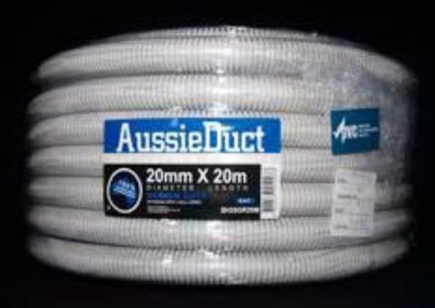20MM GREY CORRIGATED CONDUTE 20M ROLL
