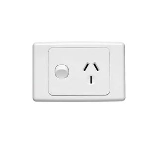 SINGLE POWERPOINT WITH EXTRA 10AMP SWITCH