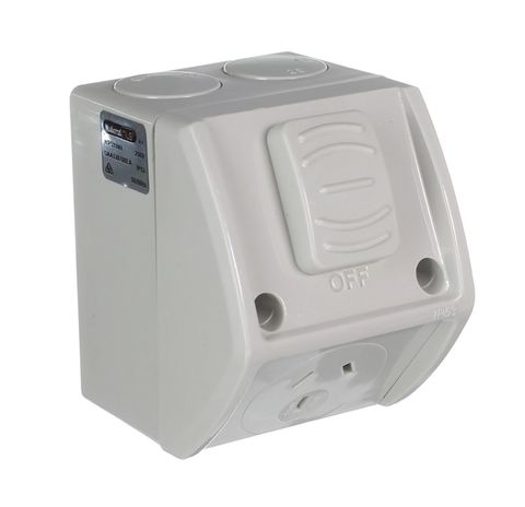 SINGLE WATERPROOF POWERPOINT 10AMP