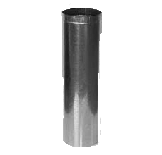 100MM x1800MM LONG GAL FLUE SINGLE SKIN