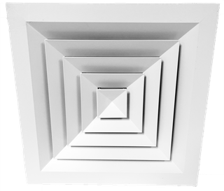 150/300 LOUVRE FACE DIFFUSER ALUMINIUM