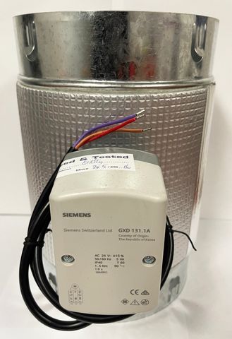 MOTORISED ZONE DAMPER 150MM - 24 VOLT INC LEAD 3 WIRE