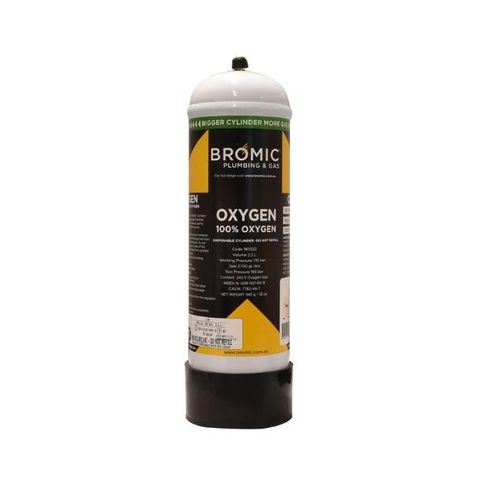 Bromic 2.2L Oxygen Disposable Cylinder