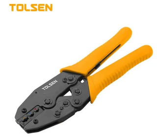 RATCHET CRIMPING PLIERS TOLSEN