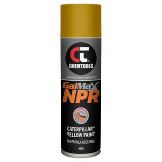 Galvmax NPR Caterpillar&reg;  Yellow Galvanising  Paint 400g Aerosol