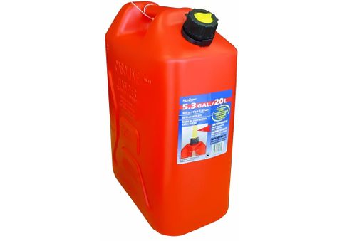 20 Litre Red Container - Tall Type - Petrol