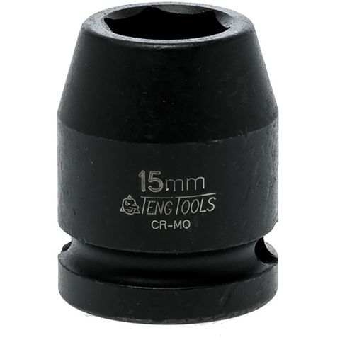 1/2in Dr. Impact Socket 15mm DIN -Teng