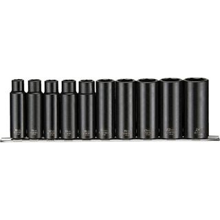 10pc 1/2in Dr. Deep Impact Socket Set 10-24mm -Teng