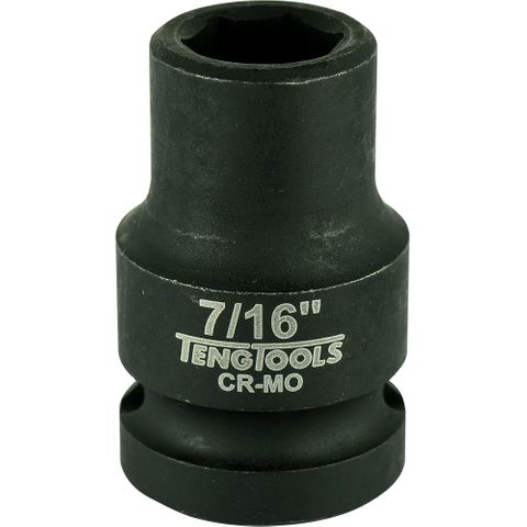 1/2in Dr. Impact Socket 7/16in -Teng