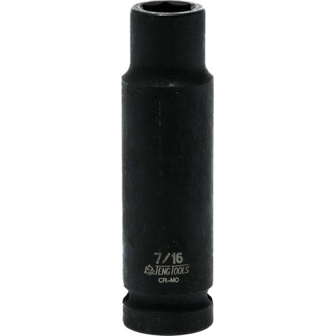 1/2in Dr. Deep Impact Socket 7/16in -Teng