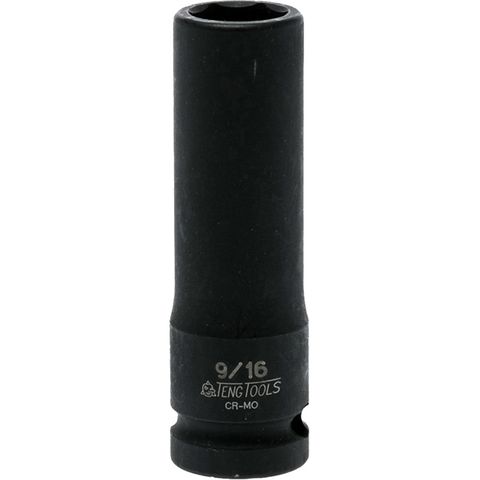 1/2in Dr. Deep Impact Socket 9/16in -Teng