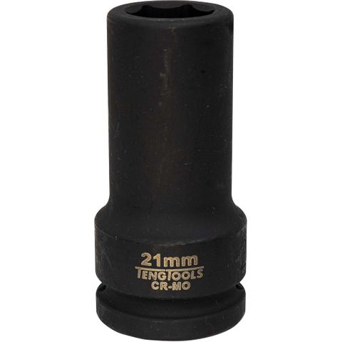 3/4in Dr. Deep Impact Socket 21mm DIN -Teng