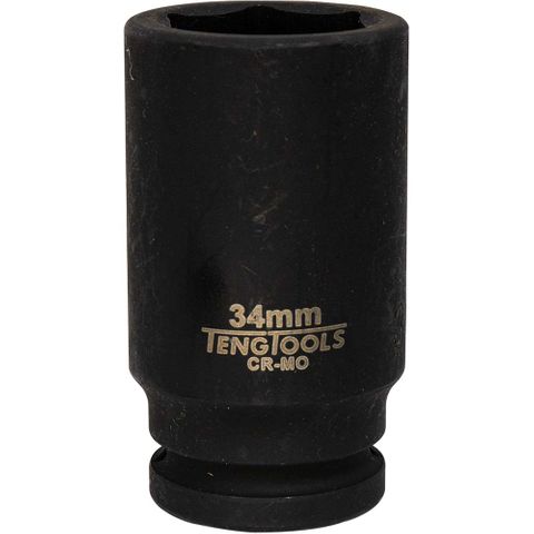 3/4in Dr. Deep Impact Socket 34mm DIN -Teng