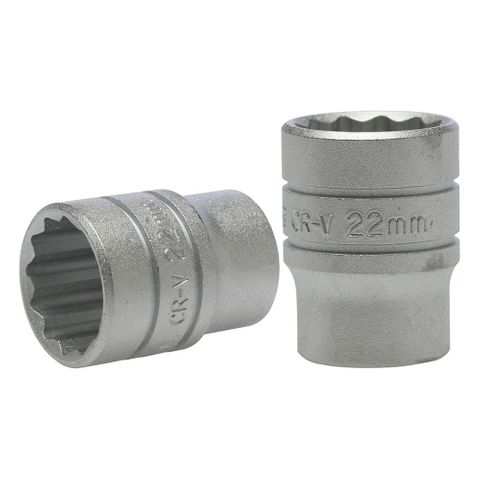 1/2in Dr. Socket 22mm 12Pnt -Teng